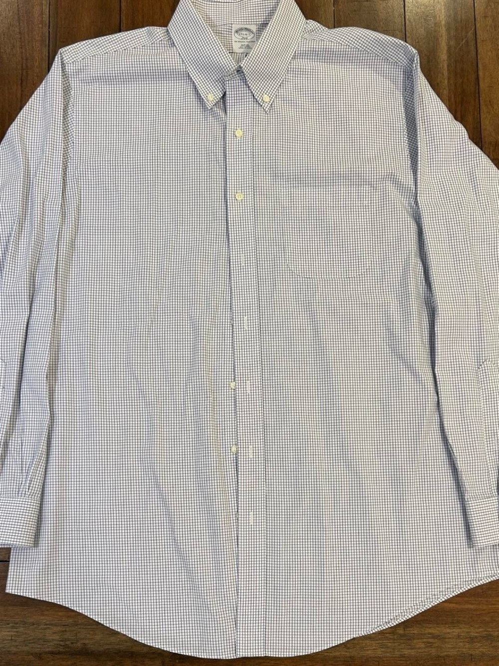 Brooks Brothers 346 Men’s Slim Fit Dress Shirt – 17.5-6/7